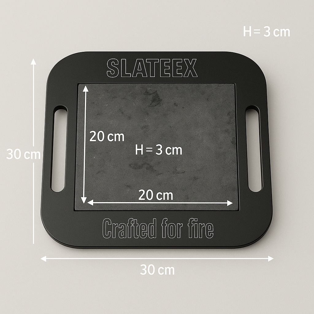 Slateex Specksteingrill 30×30 cm