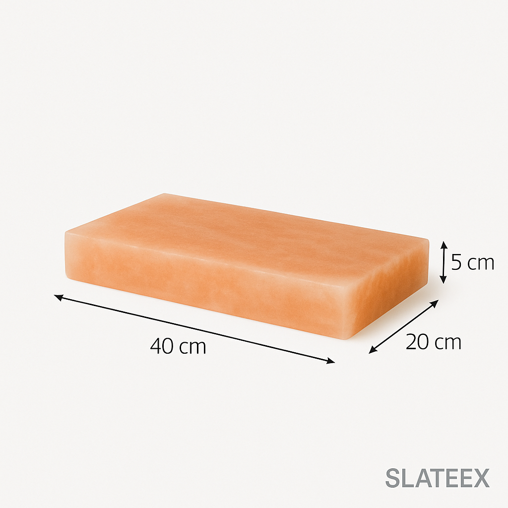 Slateex XXL Salzstein 40x20x5 cm
