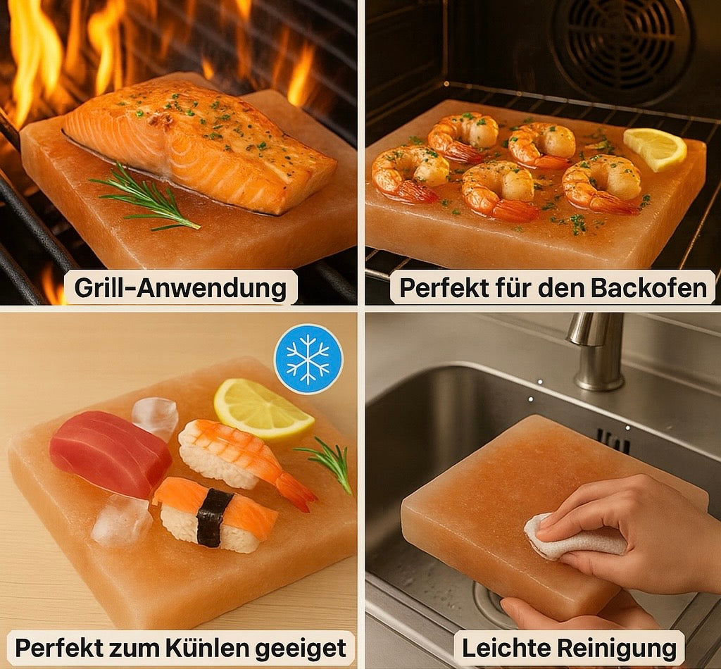 Slateex Mix & Grill 30×30 cm – Salzstein & Speckstein