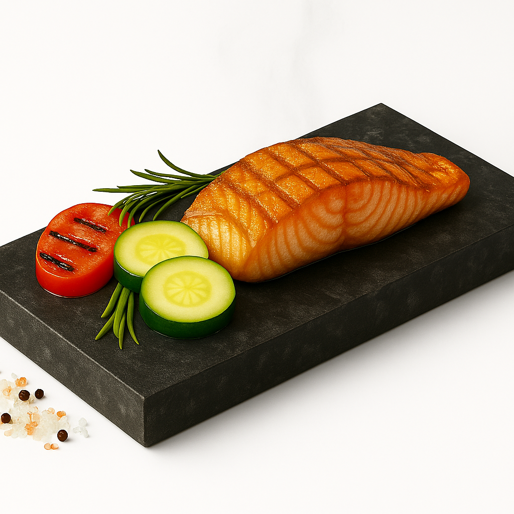 Slateex Premium Speckstein Grillplatte 20x10x3 cm aus Pietra Ollare