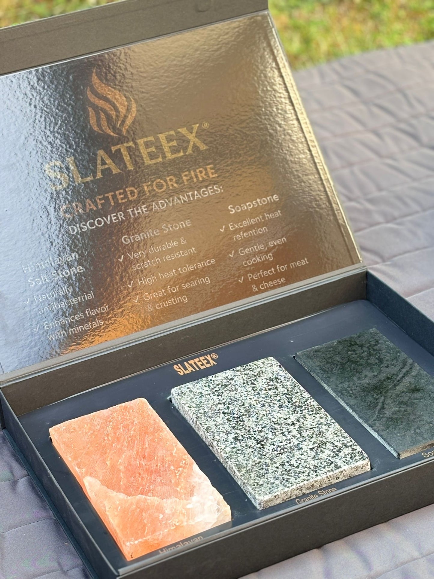 Slateex 3er Grillstein Set