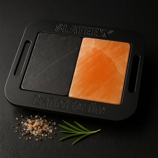 Slateex Mix & Grill 30×30 cm – Salzstein & Speckstein