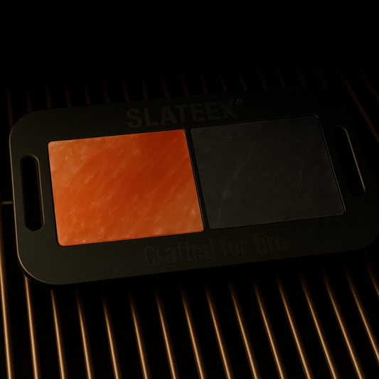 Slateex Salz- und Specksteingrill 50x30cm - Limo Edition