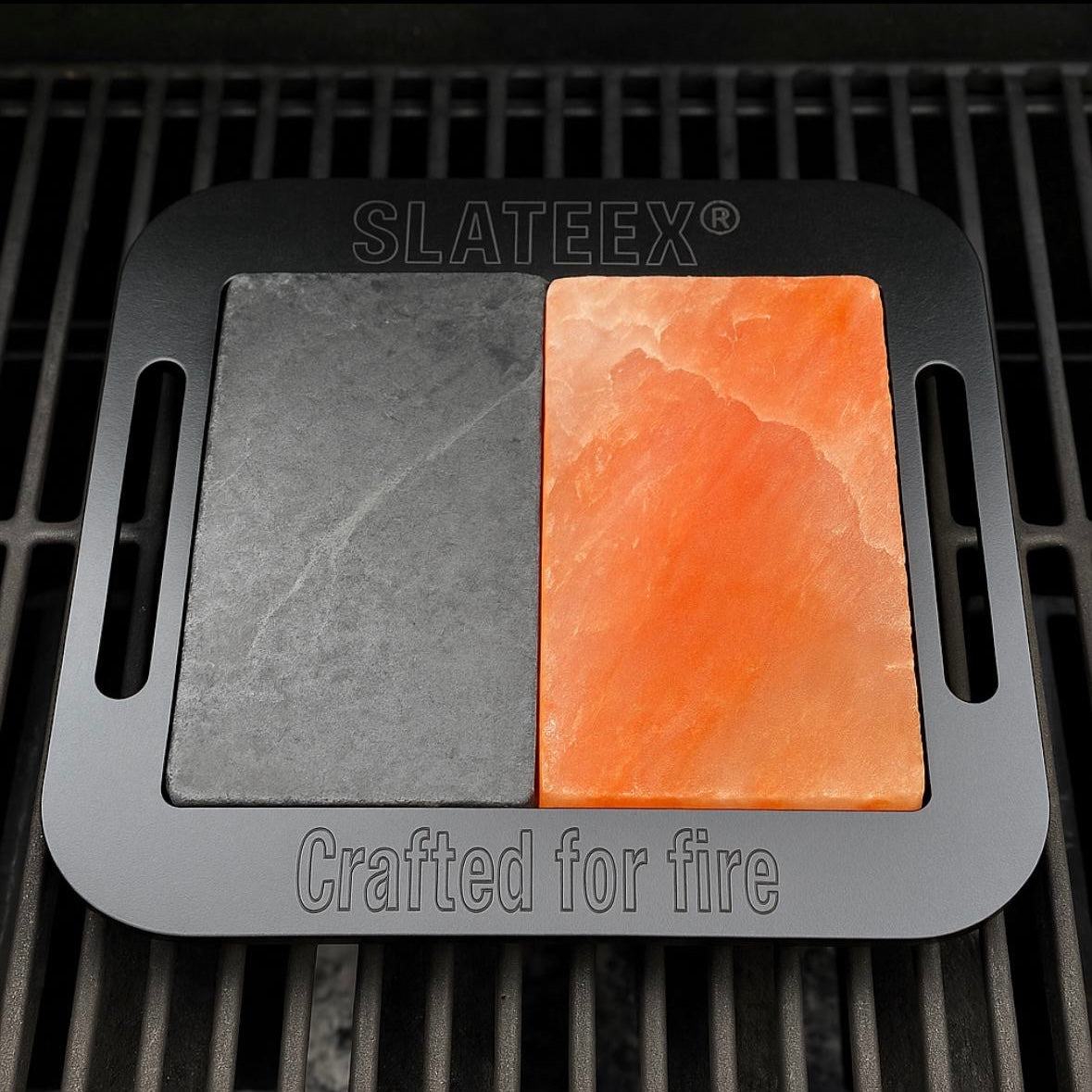 Slateex Mix & Grill 30×30 cm – Salzstein & Speckstein