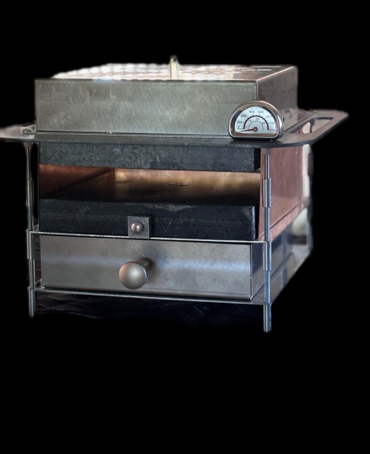 Slateex Pizzaofen mit Speckstein - Emaille
