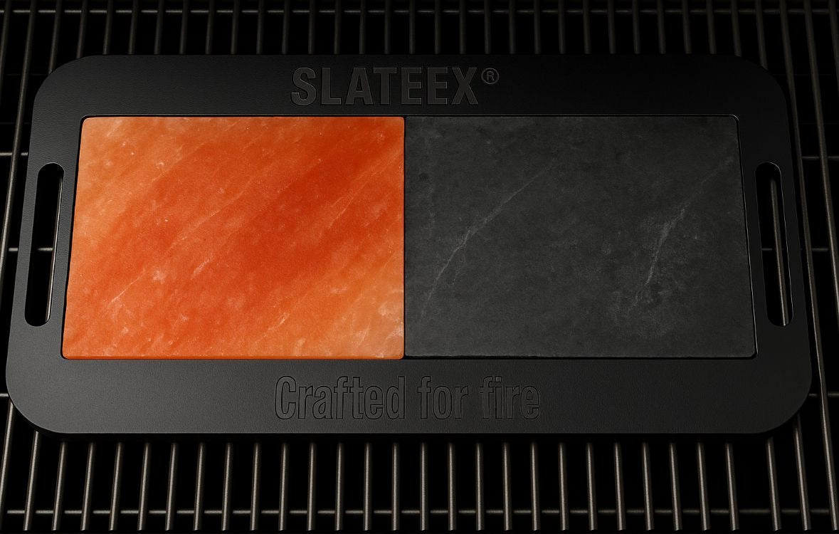 Slateex Salz- und Specksteingrill 50x30cm - Limo Edition