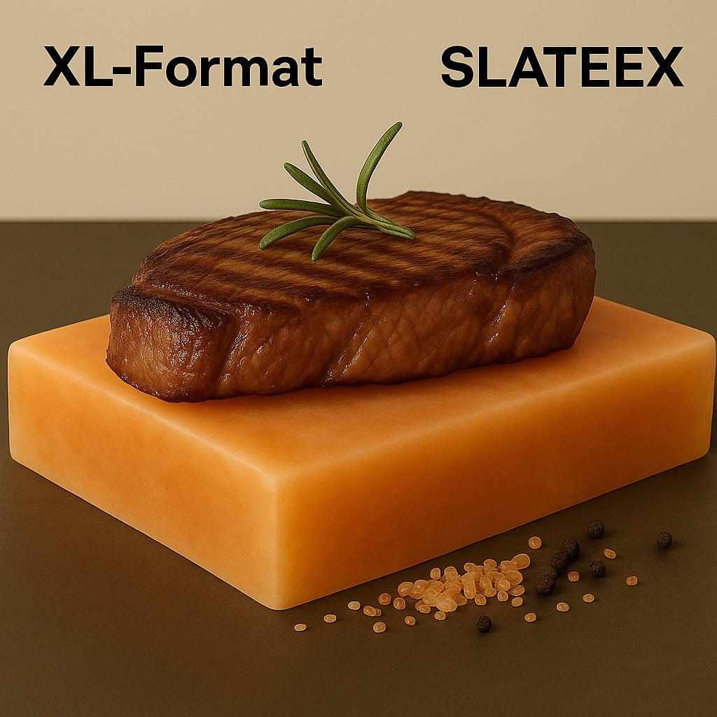 Slateex XL Salzstein 20x10x5 cm im Doppelpack