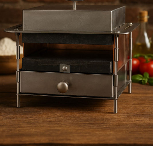 Slateex Pizzaofen mit Speckstein - Emaille
