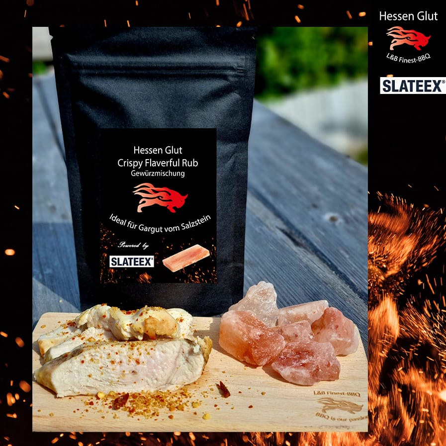 Hessen Glut BBQ Gourmet Box mit Salzkristallen