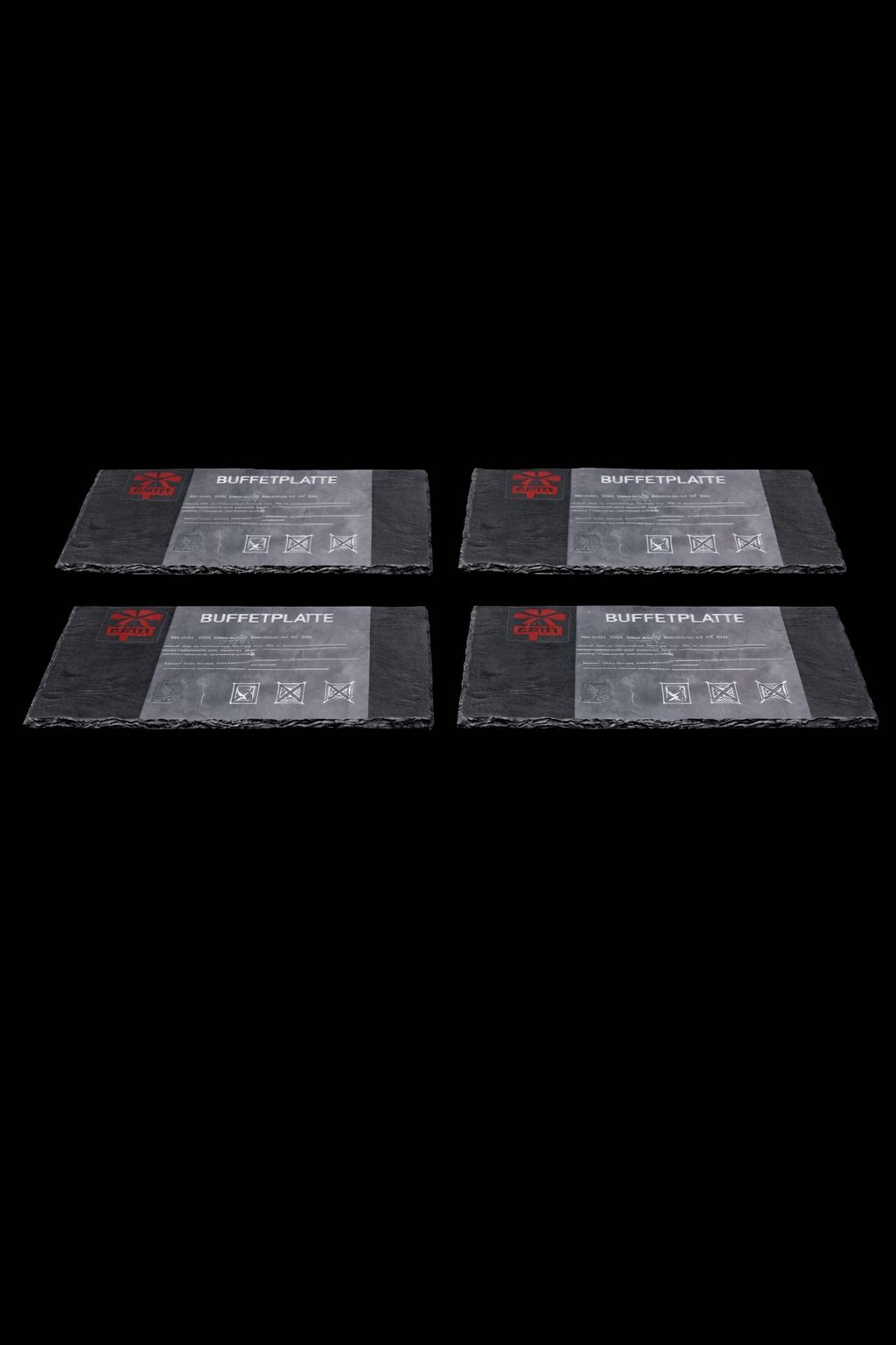 Slateex® 4-er Pack Schieferplatte 38x13x0,6 cm